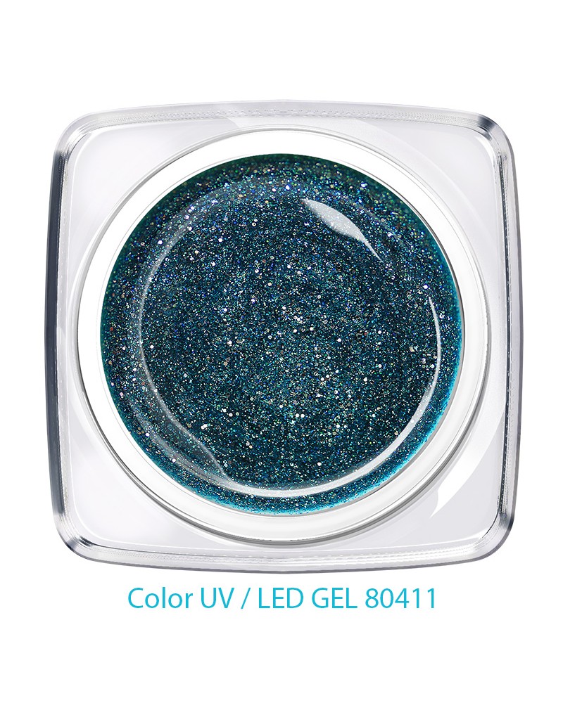 UV/LED Color Gel - Disco ozean blau