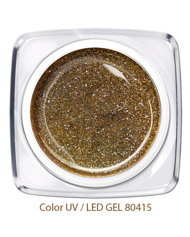 UV/LED Color Gel - Disco warmes gold